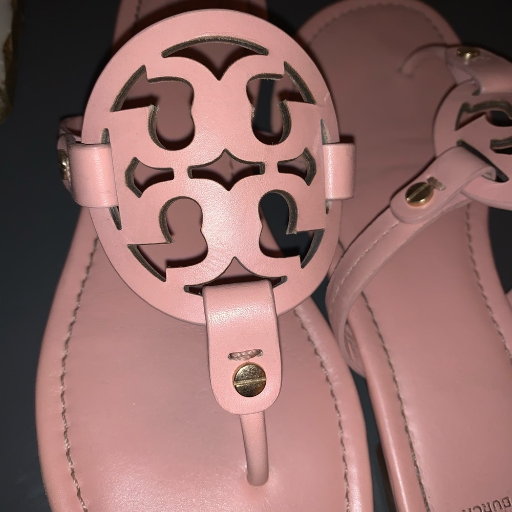Light pink Tory Burch Miller sandals